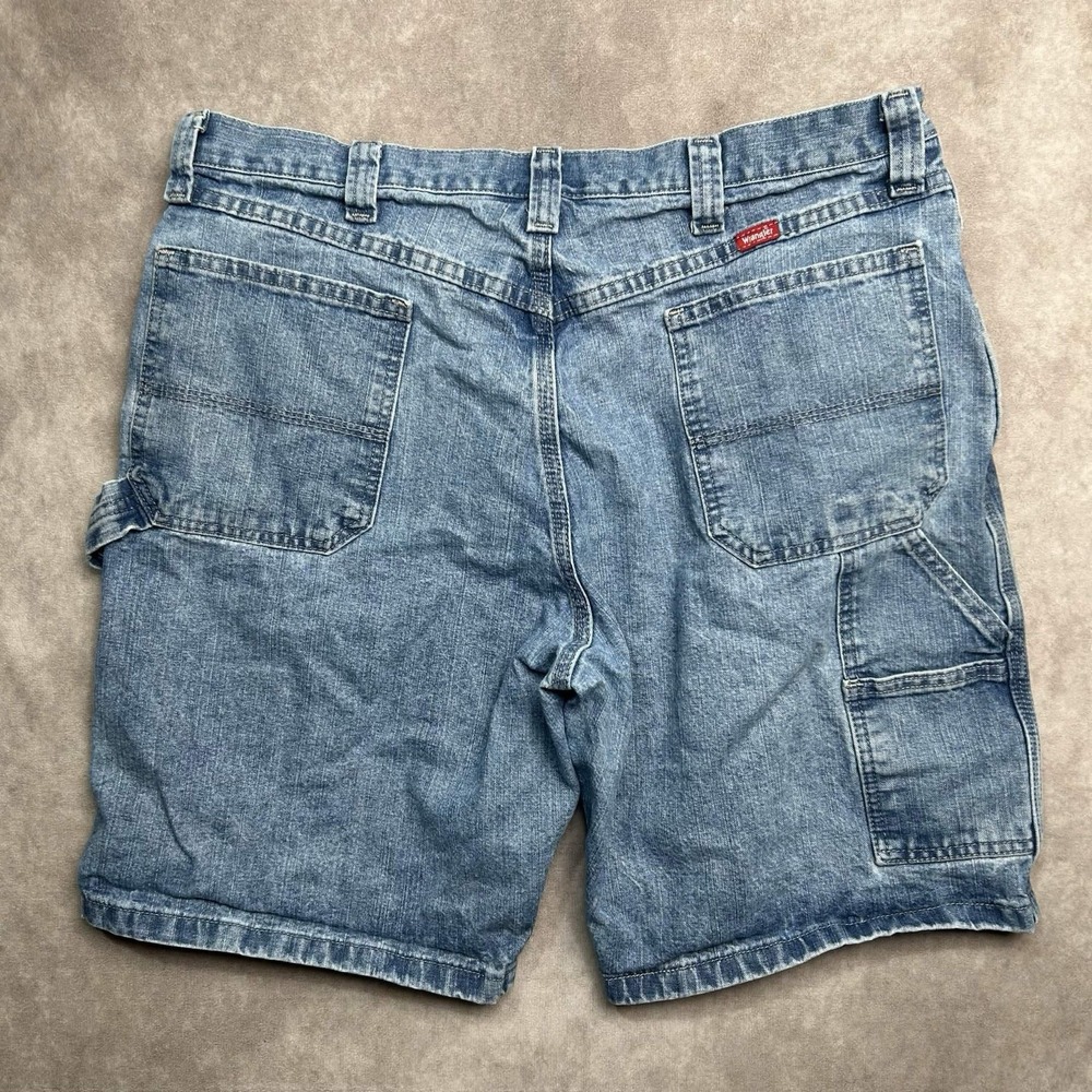 Wrangler Carpenter Jean Shorts Mens 36 Blue Denim Relaxed Jorts Y2K